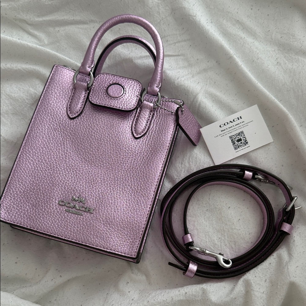 Coach Metallic Pink Mini Bag